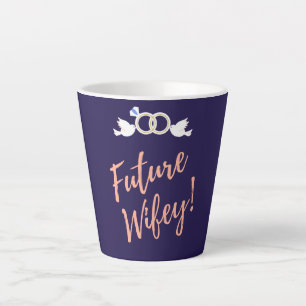 Zukünftige Ehefrau Liebesvögel Milchtasse