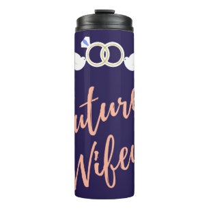 Zukünftige Ehefrau Love Birds  Thermosbecher