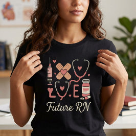 Zukünftige examinierte Krankenschwester Süßes Gesc T-Shirt