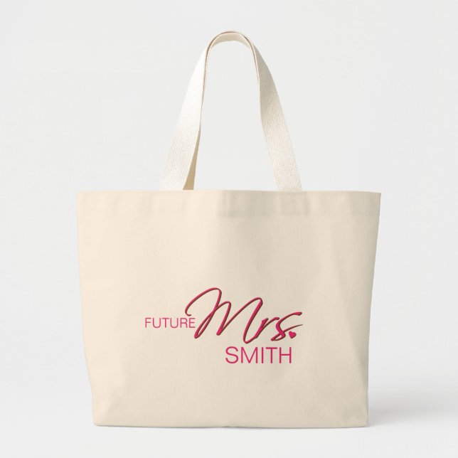 Zukünftige Frau Customizable Bag Jumbo Stoffbeutel (Vorne)