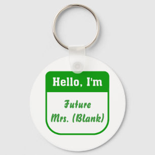 Zukünftige Frau Keychain - personalisiert Schlüsselanhänger