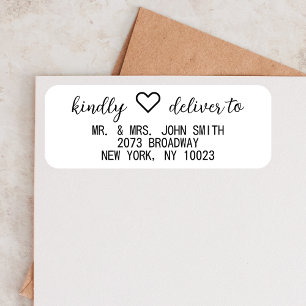 Zukünftige Frau Modern Wedding Party für Custom Adressaufkleber