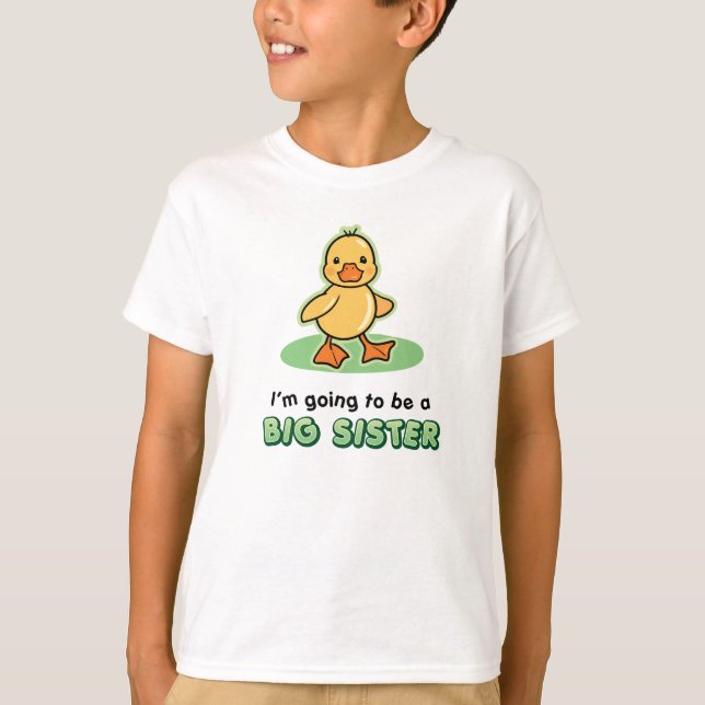 Zukünftige große Schwester-Ente T-Shirt (Vorderseite)