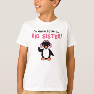 Zukünftige große Schwester - Pinguin T-Shirt