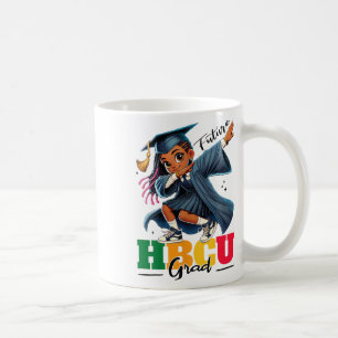 Zukünftige Hbcu-Absolventen Kinder Schwarzes Mädch Kaffeetasse