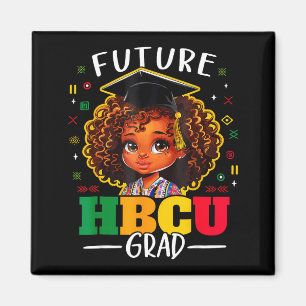 Zukünftige Hbcu-Absolventen Kinder Schwarzes Mädch Magnet