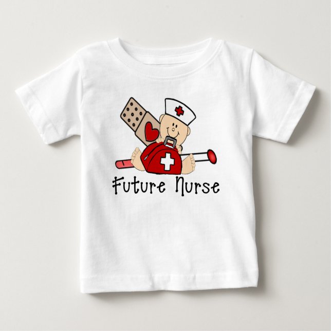 Zukünftige Krankenschwester Baby T-shirt (Vorderseite)