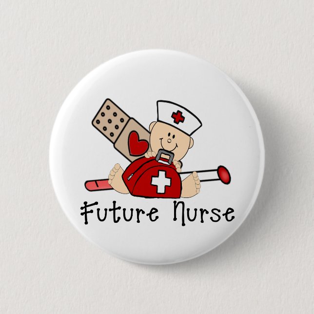 Zukünftige Krankenschwester Button (Vorderseite)
