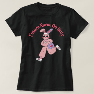 Zukünftige Krankenschwester im Dienst Süße Hasen T-Shirt