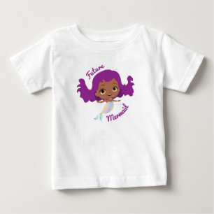Zukunftige Meerjungfrau Afroamerikanerin Niedlich Baby T-shirt