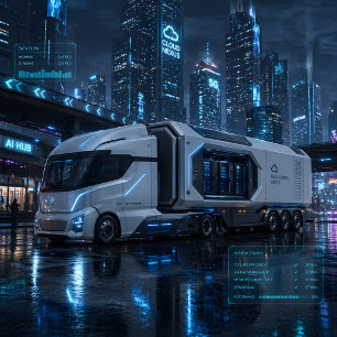 Zukünftige Mobile Datenzentrum-LKW-Karte Karte