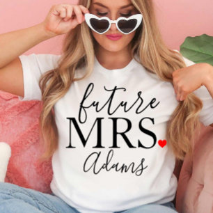 Zukünftige Mrs Braut, Verlobte, Junggesellinnenabs T-Shirt