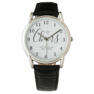 Zukünftige Mrs Modern Brautparty Armbanduhr