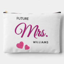 Zukünftige Mrs Personalisiertes Hochzeitsdesign Zubehörtasche