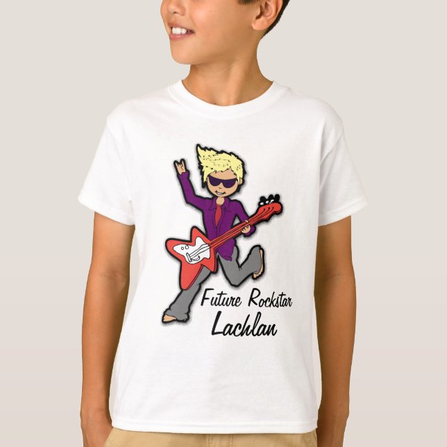 Zukünftige rockstar genannte Jungen Blondinen-T - T-Shirt (Vorderseite)