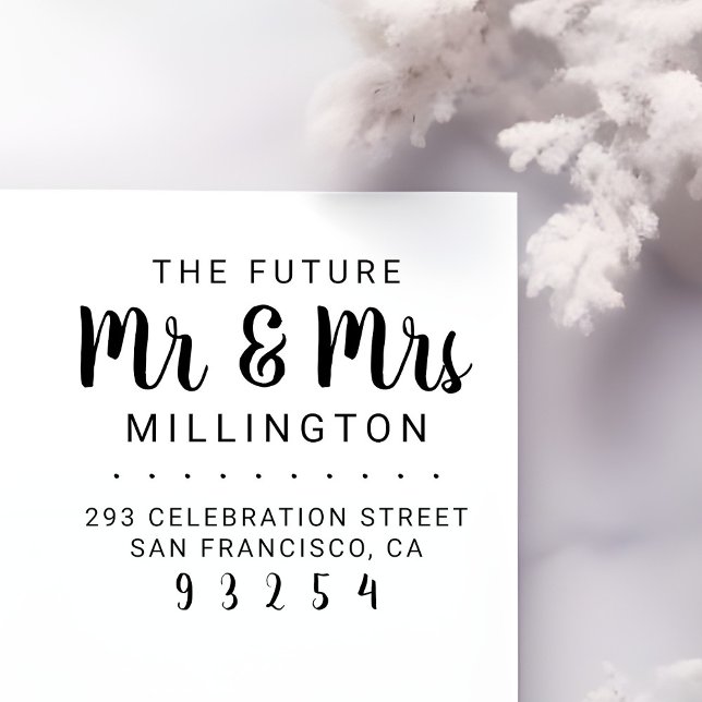 Zukünftige Rücksendeadresse von Mr. & Mrs. Gummistempel (Von Creator hochgeladen)