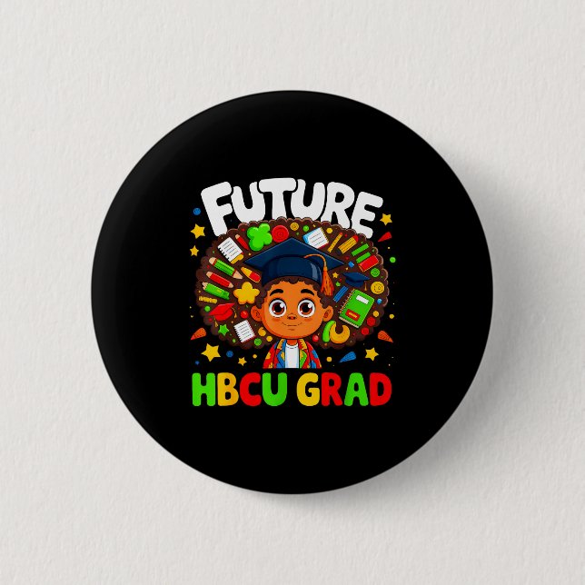 Zukünftige schwarze Absolventin einer historisch s Button (Vorderseite)