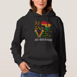 Zukünftige Sozialarbeiter-Liebeskarte Afrikanische Hoodie