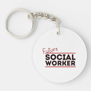 Zukünftige Sozialarbeiter Schlüsselanhänger