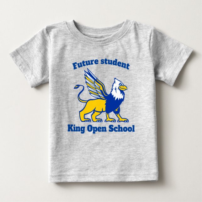 Zukünftige Studierende bei King Open Baby T-shirt (Vorderseite)