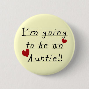 Zukünftige Tante Kid Print Tshirts und Geschenke Button