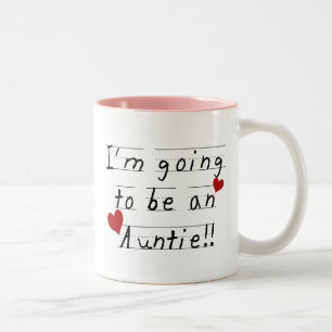 Zukünftige Tante Kid Print Tshirts und Geschenke Zweifarbige Tasse