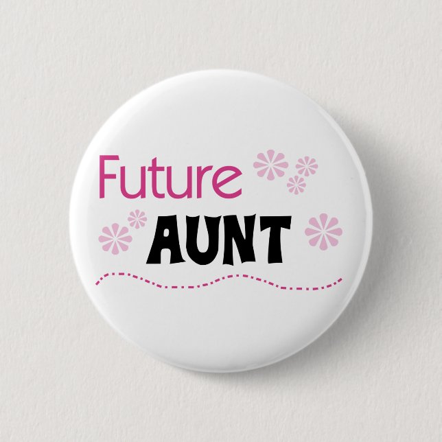Zukünftige Tante Tshirts und Geschenke Button (Vorderseite)