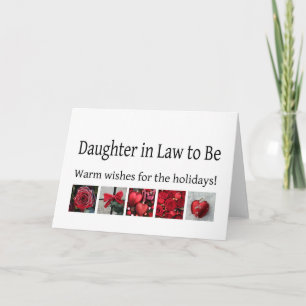 zukünftige Tochter im Gesetz Frohe Weihnachtskarte Feiertagskarte