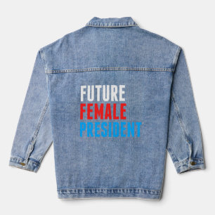 Zukünftige weibliche Präsidentin Girls Jeansjacke