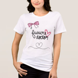 Zukünftiger Arzt Süßes T-Shirt | Medizinstudent Tri-Blend Shirt