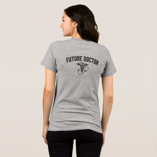Zukünftiger Arzt Typografie Geschenk für Medizinst Tri-Blend Shirt