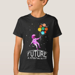 Zukünftiger Astronaut mit Planeten Lustige Aussage T-Shirt