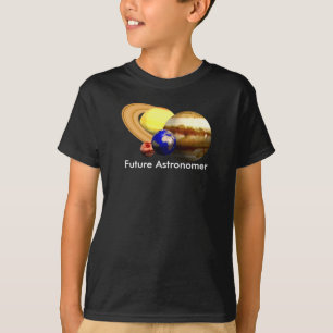 Zukünftiger Astronom mit Sonnensystem T-Shirt