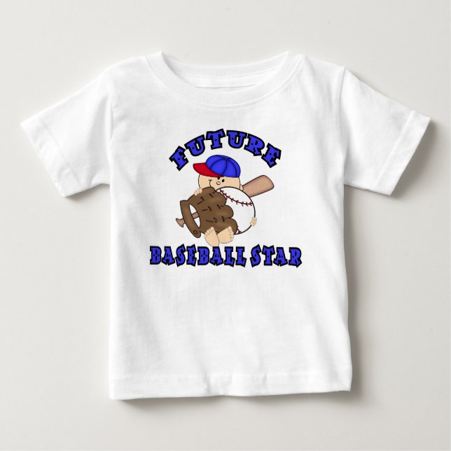 Zukünftiger Baseball-Star Baby T-shirt (Vorderseite)