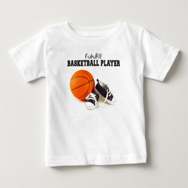 Zukünftiger Basketball-Spieler Baby T-shirt (Vorderseite)