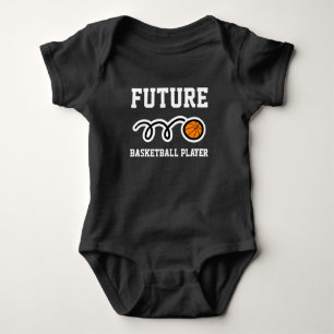 Zukünftiger Basketball-Spieler Jersey-Babybodysuit Baby Strampler