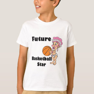 zukünftiger Basketball-Star-Baby Mädchen T-Shirt
