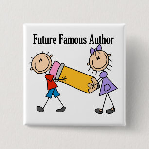 Zukünftiger Berühmter Autor Button