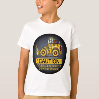 Zukünftiger Boden-Verdichtungsgerät-Fahrer scherzt T-Shirt