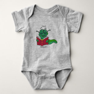 Zukünftiger Bücherwurm-Baby-Bodysuit Baby Strampler