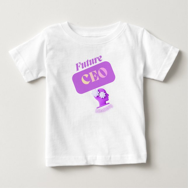 Zukünftiger CEO WIRD GELADEN Baby T-shirt (Vorderseite)
