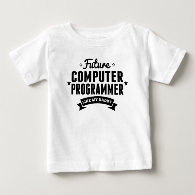 Zukünftiger Computerprogrammierer mögen meinen Baby T-shirt (Vorderseite)