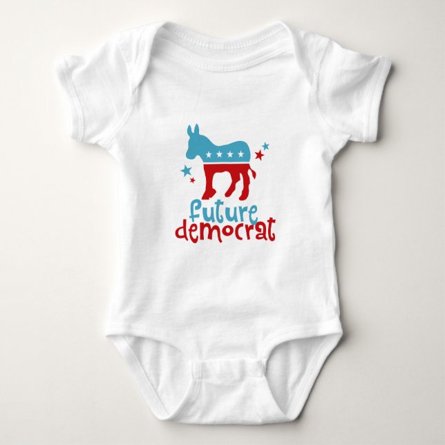 Zukünftiger Demokrat Baby Strampler (Vorderseite)
