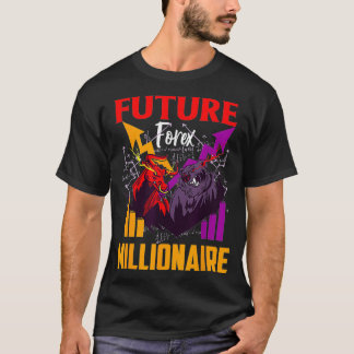 Zukünftiger Devisen-Millionär, der an den Aktienmä T-Shirt