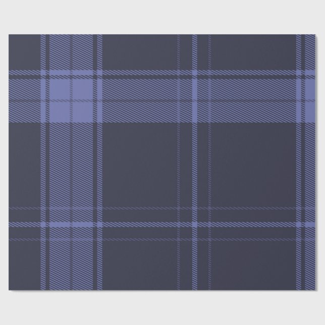 Zukünftiger Dusk Tartan Geschenkpapier (Flach)