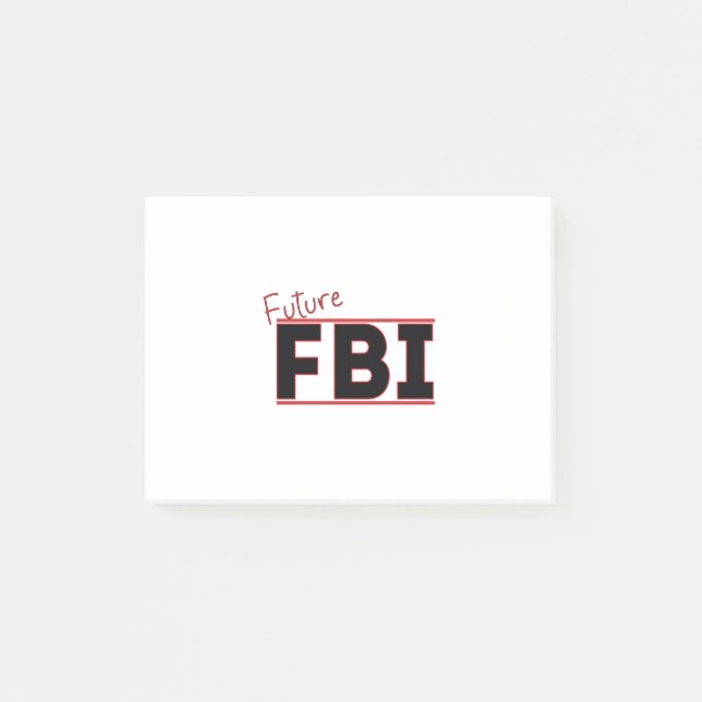Zukünftiger FBI Post-it Klebezettel (Vorderseite)