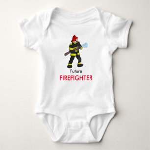 Zukünftiger Feuerwehrmann Baby Strampler