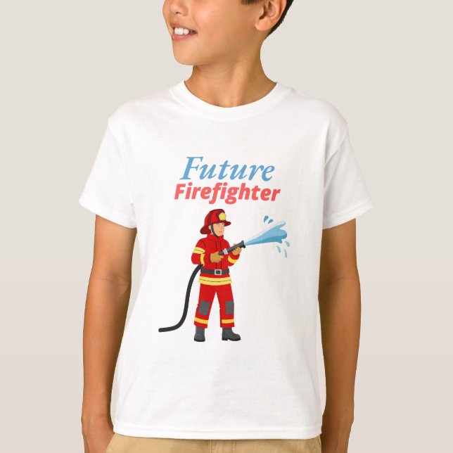 Zukünftiger Feuerwehrmann T-Shirt (Vorderseite)