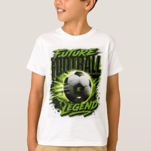 Zukünftiger Fußball-Legende Fette Neon Fußball T-S T-Shirt