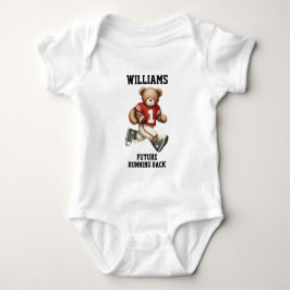Zukünftiger Fußballspieler Teddybär Baby Strampler